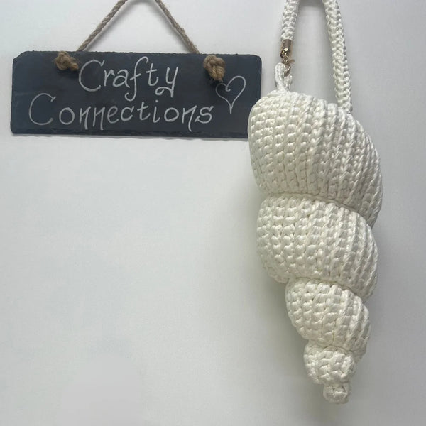 STUDIO CJP  Seashell Crochet Bag:  Cone Shape