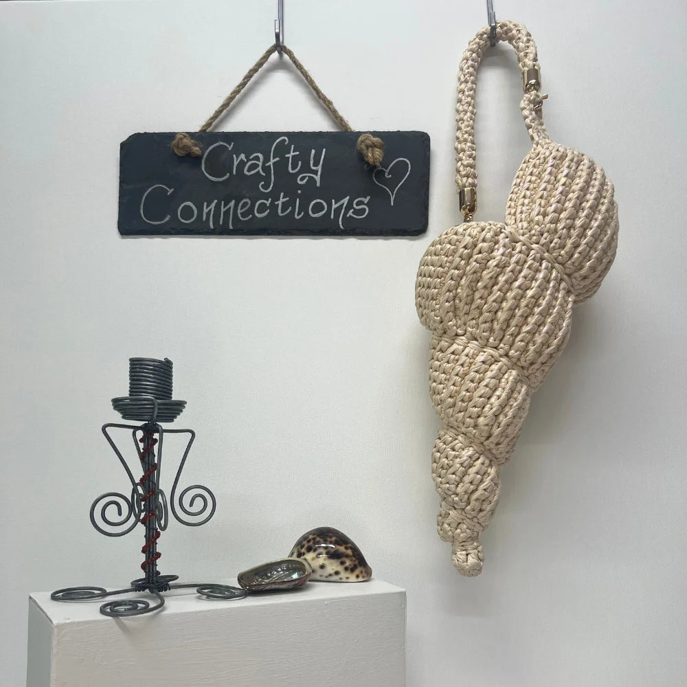 Seashell Crochet Bag:  Cone Shape