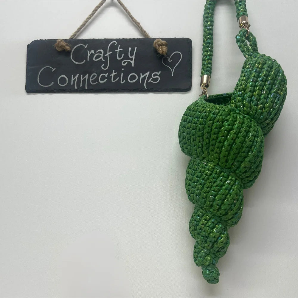 Seashell Crochet Bag:  Cone Shape