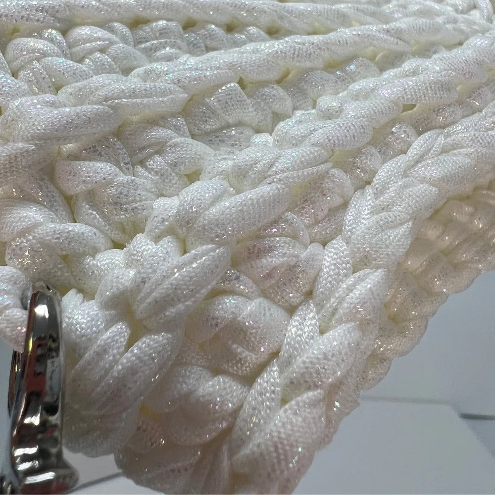 Seashell Crochet Bag:  Round shape