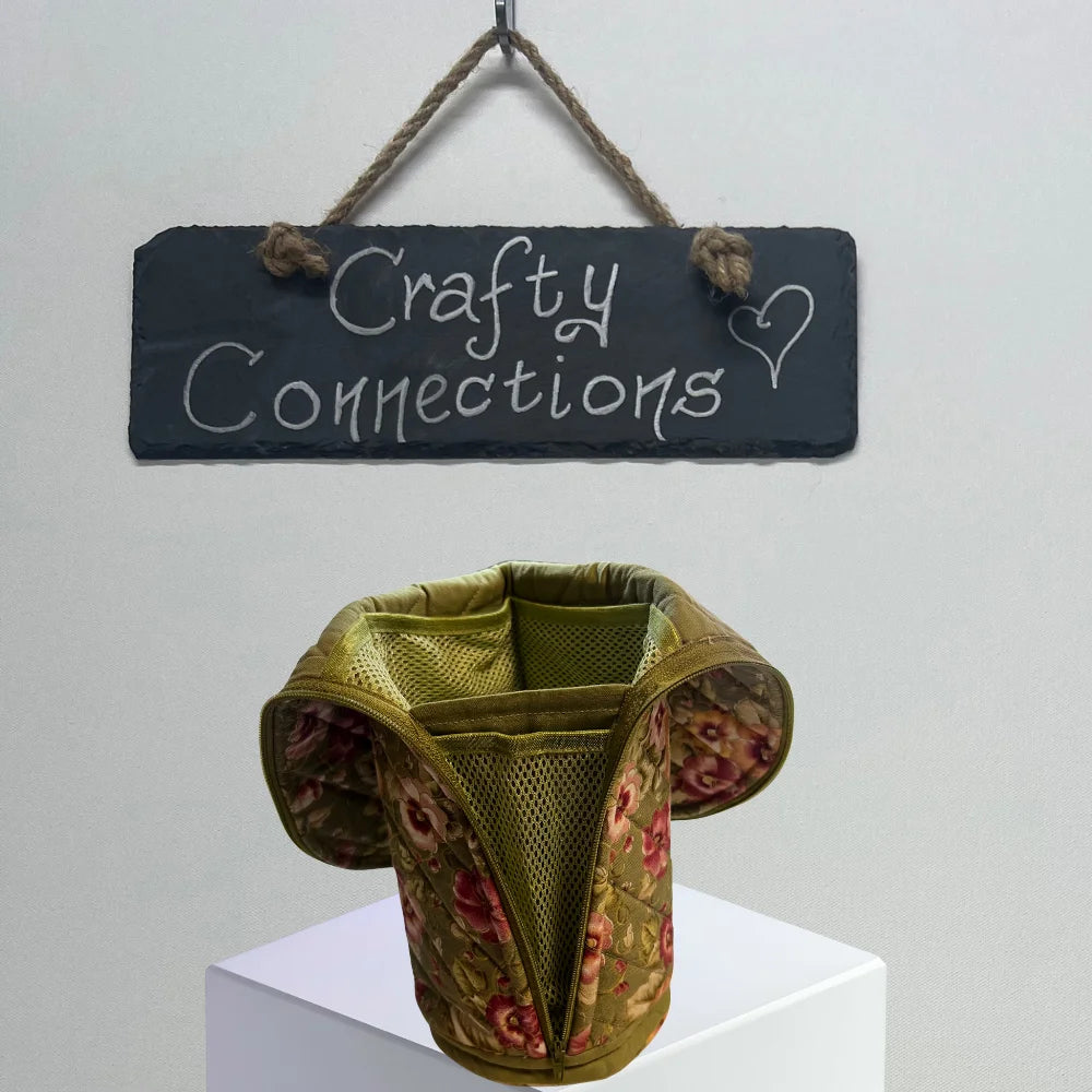 Extra Large Triangle Zippered Pencil /Craft Case