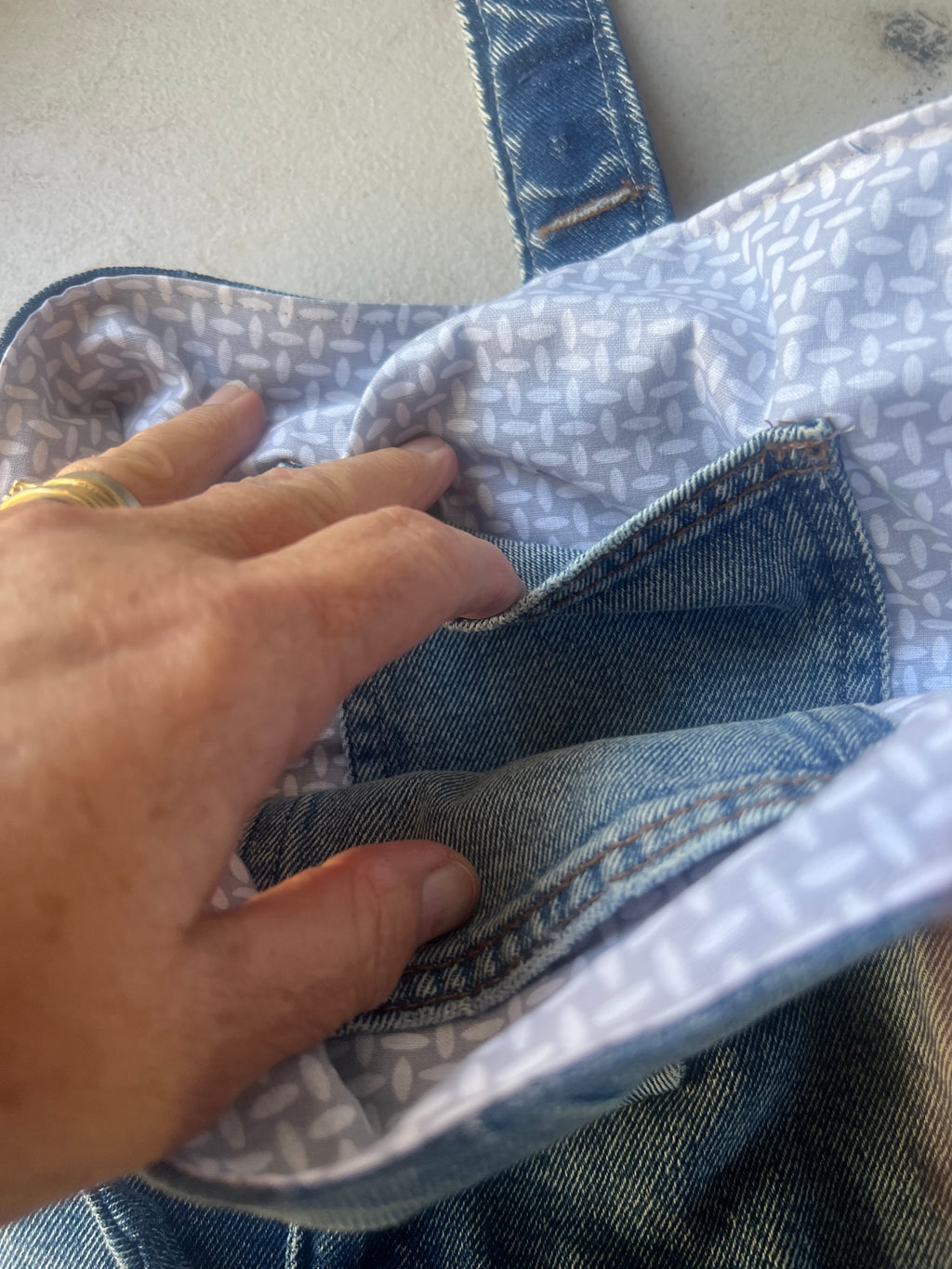 STUDIO CJP  Denim Recycled Bags