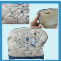 Boxed zipper pouch