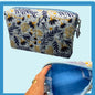 Boxed zipper pouch
